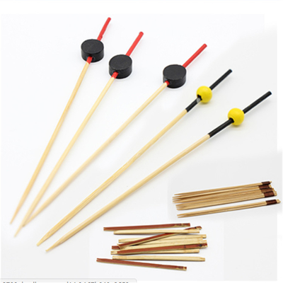 Met een laag bedekt niet van douanelogo bamboo knot picks skewers gemakkelijk Schoongemaakte Hittebestendigheid
