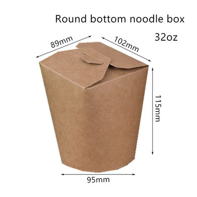 Beschikbare de Noedeldoos van 16oz 26oz 32oz met Ronde Bodem