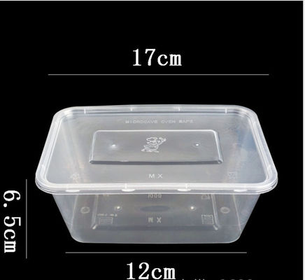 Het beschikbare pp-Plastiek haalt Doos Microwavable met Deksel weg