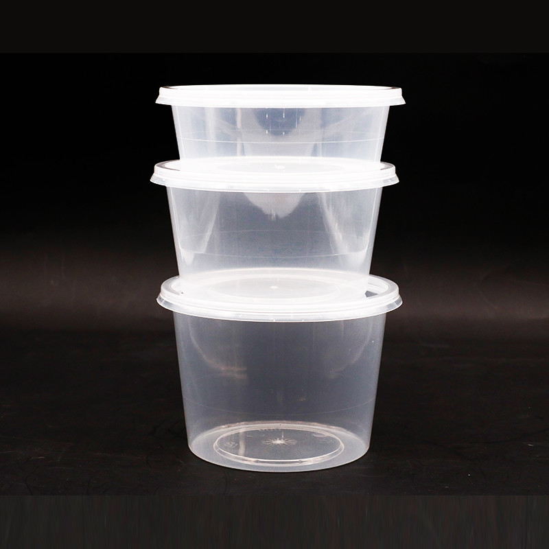 Van de de Opslagdoos van douanelogo disposable pp Plastic Duidelijke de Soepkop met Deksel