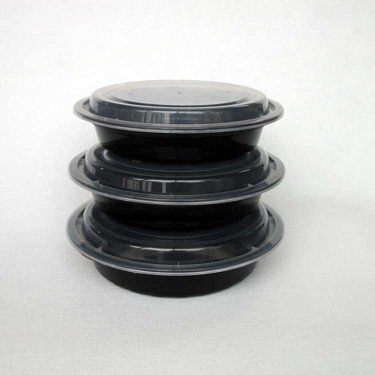 Wegwerpproduct van Eco het Vriendschappelijke Bento Plastic Take Away Box met Deksel