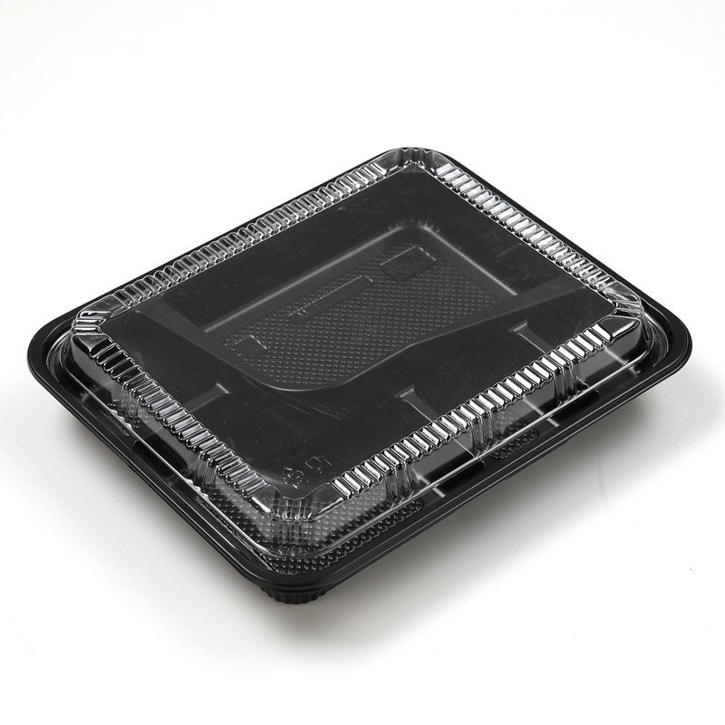 Japanse wegwerpplastic met deksel Vijf dozen met fruit Fastfood doos Verpakking Takeout verpakking Doos Sushi Lu