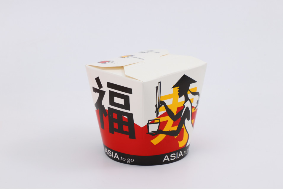 Paper take-away box lunch box noodel box kraft voedselverpakking