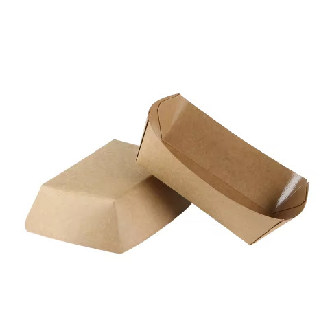 Leakproof aluminiumfolie bedekt wit papier lunchdozen Custom logo pakket van 50 of 100