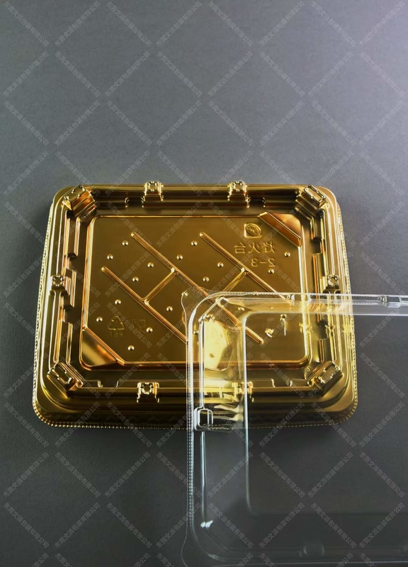 Traditionele Japanse sushi doos in plastic voor voedsel en fruit