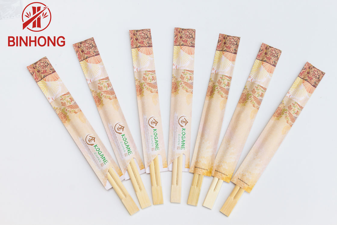 Fabrikantendouane Logo Printed Disposable Bamboo Chopsticks