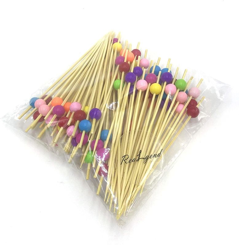 Decoratieve Kleurrijke de Vleespenstokken van het Hart Hoofd 9cm Fruit