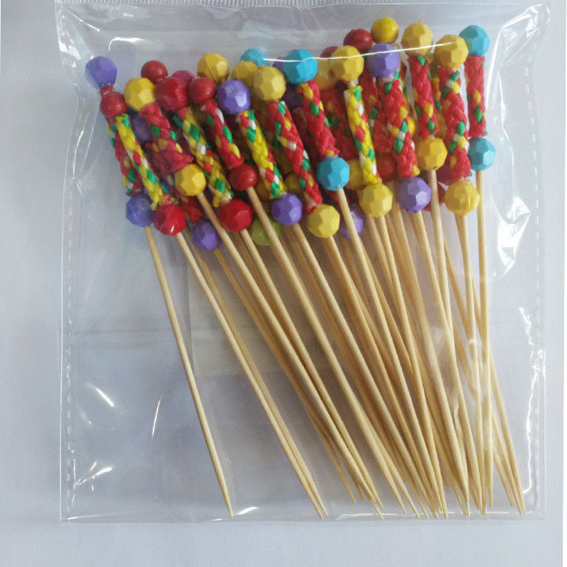 Partijdecoratie 8cm de Stokken van het Bamboevoedsel voor Voorgerechtendranken