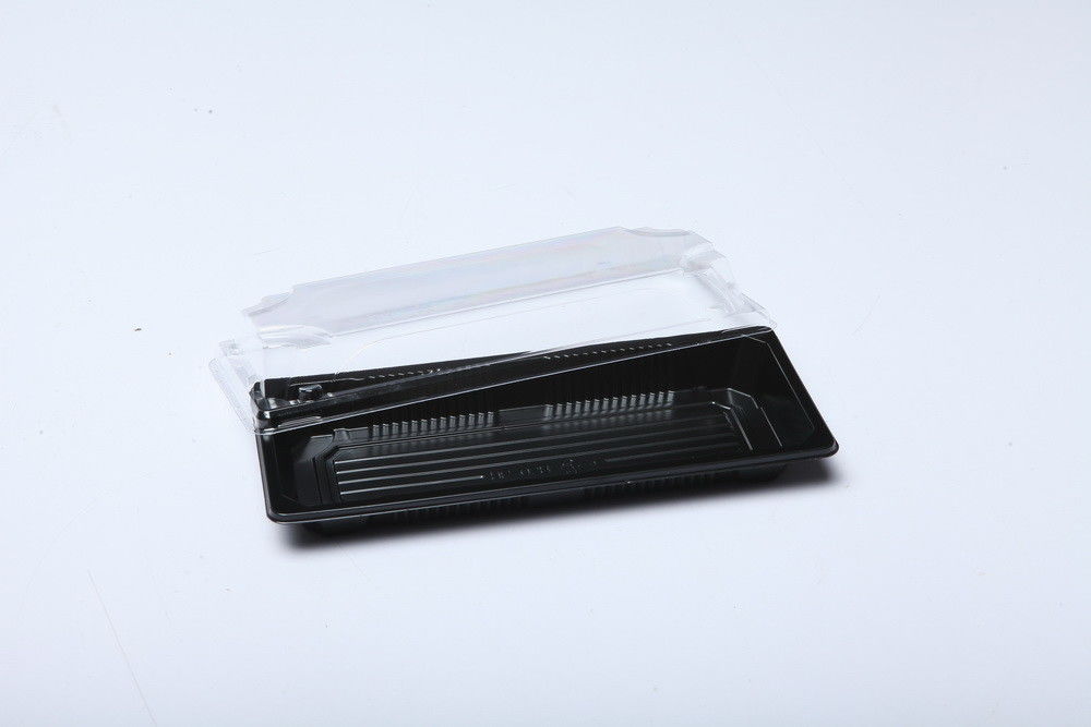 Japans meeneem beschikbaar plastic de containerdienblad van de sushidoos