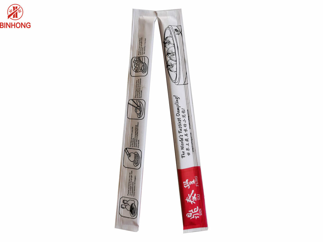 Wegwerpproduct 21cm Chinese Bamboeeetstokjes ISO9001 met Volledige Document Verpakking