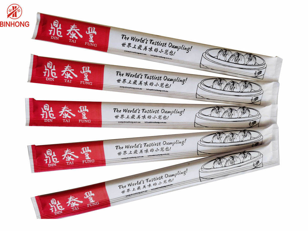 Wegwerpproduct 21cm Chinese Bamboeeetstokjes ISO9001 met Volledige Document Verpakking