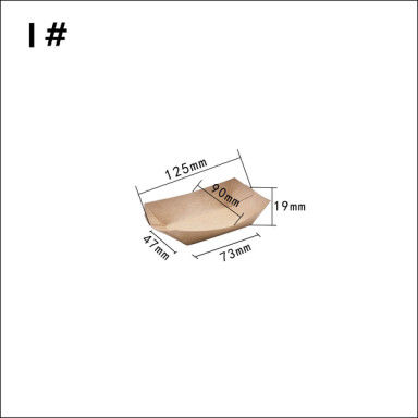het Document van 100 280 530ml Kraftpapier Bootcontainer voor de Bloem van de Kippenrijst