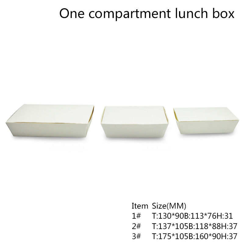 Één Compartiment Microwavable Beschikbaar Bento Box Containers