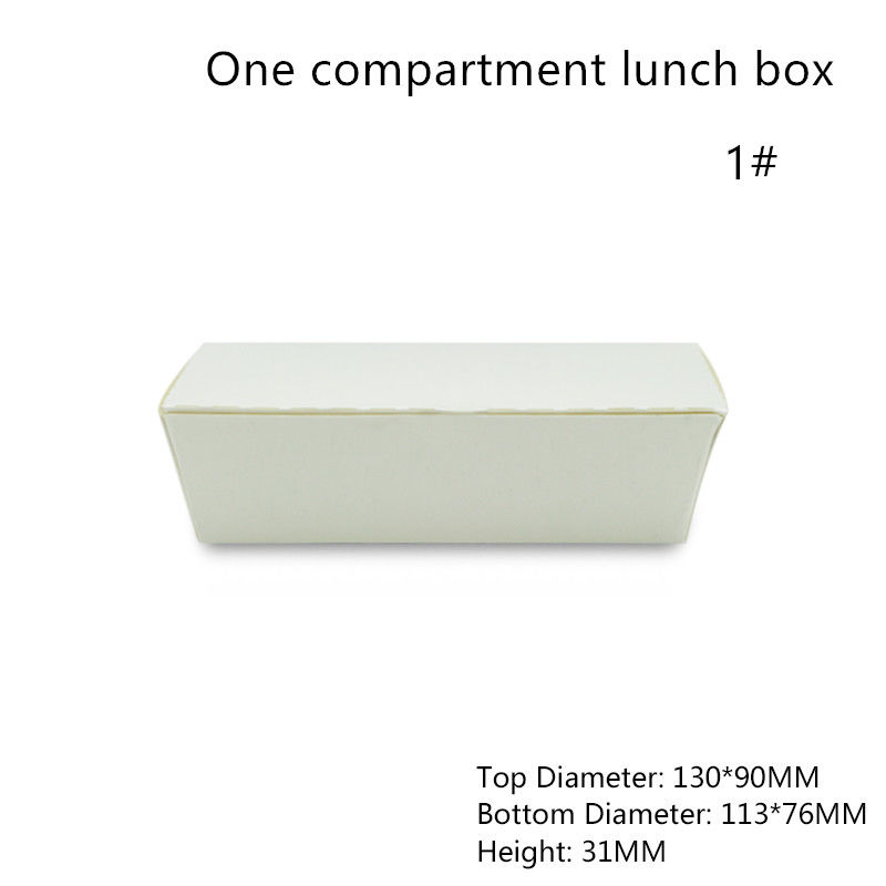 Één Compartiment Microwavable Beschikbaar Bento Box Containers