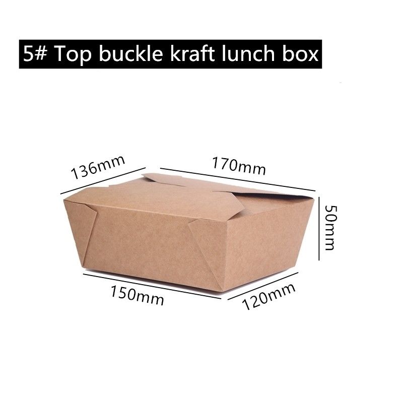 Document van Microwavable haalt het Bruine Kraftpapier Vakje 800 1400 weg 1480 2000ml