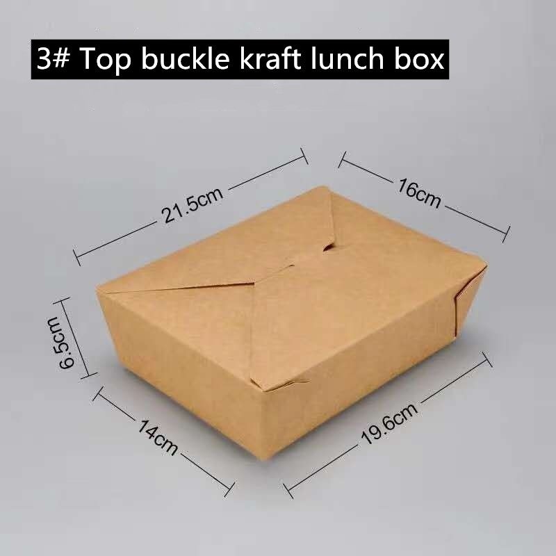 Document van Microwavable haalt het Bruine Kraftpapier Vakje 800 1400 weg 1480 2000ml