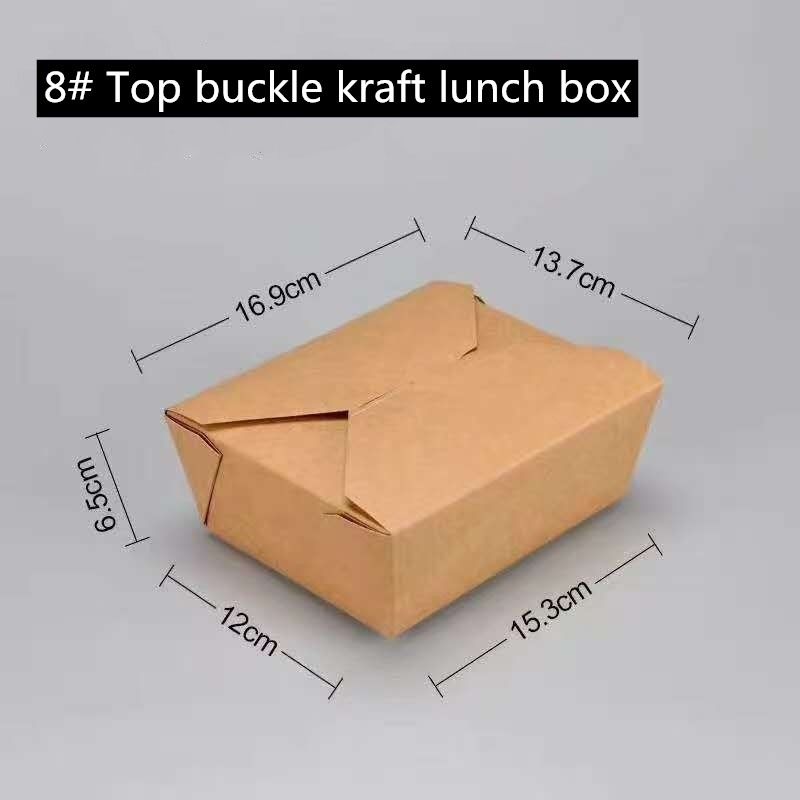 Document van Microwavable haalt het Bruine Kraftpapier Vakje 800 1400 weg 1480 2000ml