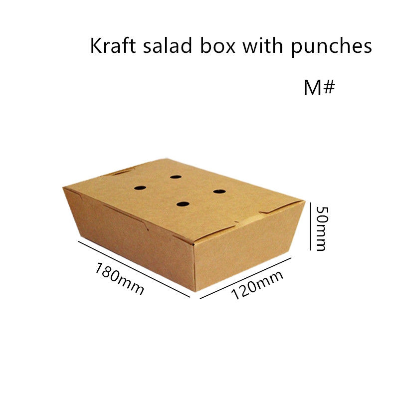 Het Document van saladekraftpapier haalt Vakje het Wegwerpproduct van Microwavable met Stempels weg