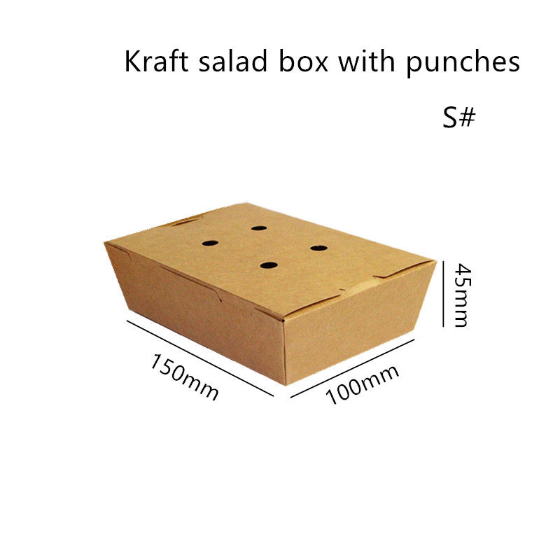 Het Document van saladekraftpapier haalt Vakje het Wegwerpproduct van Microwavable met Stempels weg