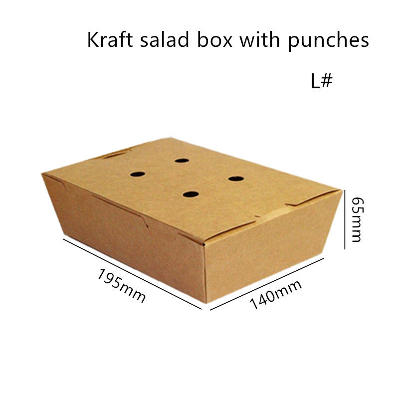 Het Document van saladekraftpapier haalt Vakje het Wegwerpproduct van Microwavable met Stempels weg