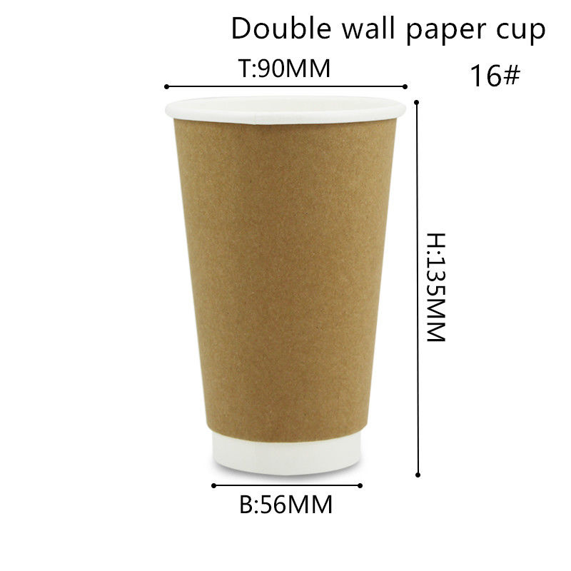 Biologisch afbreekbare Hete en Koude Drankkoppen 8oz 12oz 16oz