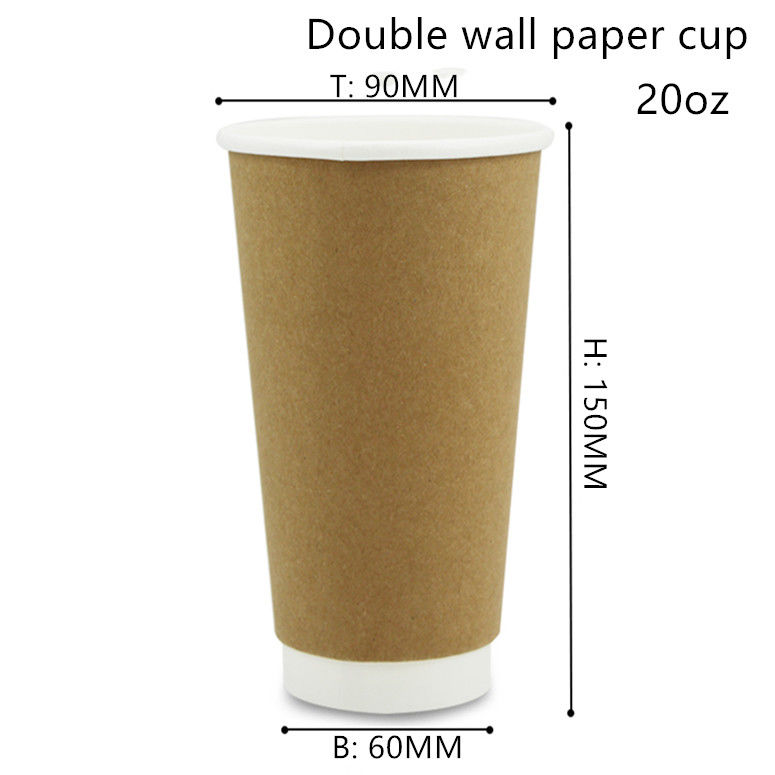 Biologisch afbreekbare Hete en Koude Drankkoppen 8oz 12oz 16oz
