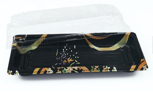 Stapelbare Beschikbare PS Plastic Sushicontainer