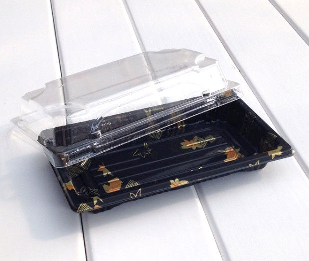Stapelbare Beschikbare PS Plastic Sushicontainer