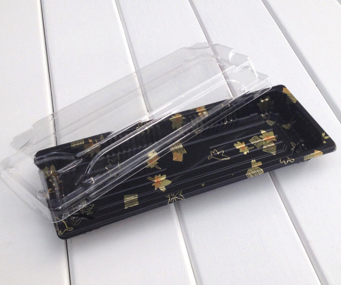 Stapelbare Beschikbare PS Plastic Sushicontainer