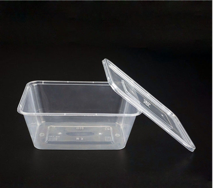 Het beschikbare pp-Plastiek haalt Doos Microwavable met Deksel weg