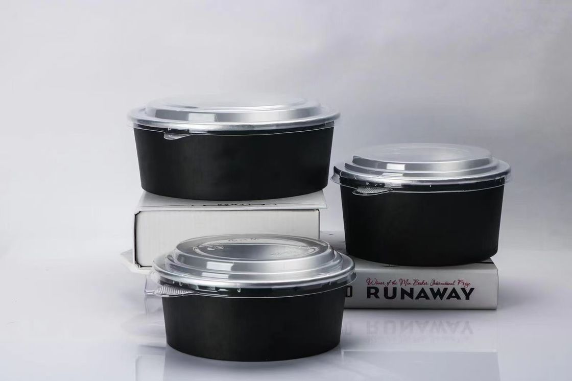 Ronde Fastfood van Smoothwall Meeneemaluminiumfoliecontainer 1300ml met Deksel