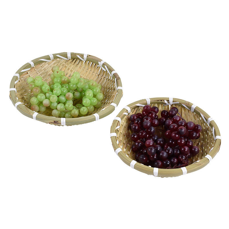 Van de het Fruitplaat van het eetkamer Met de hand gemaakt Bamboe de Cakedienblad
