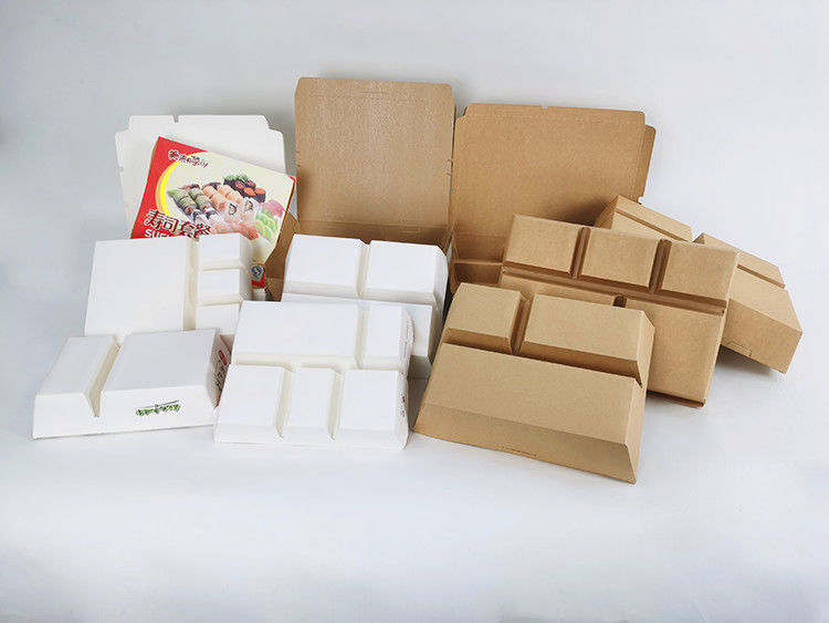 Kraftpapier-Document Biologisch afbreekbaar Meeneemcontainerswegwerpproduct met Compartiment